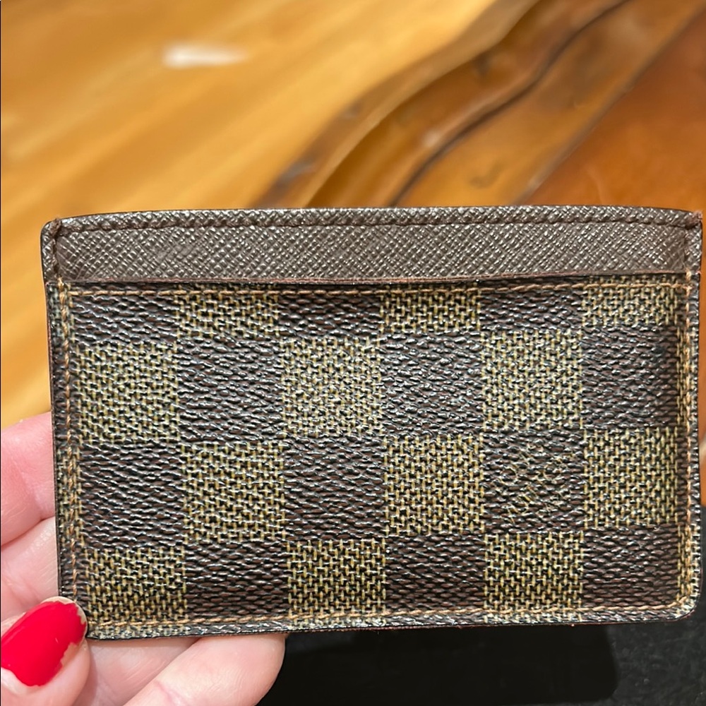 Louis Vuitton Checkered Brown Card Holder - Picture 2 of 4